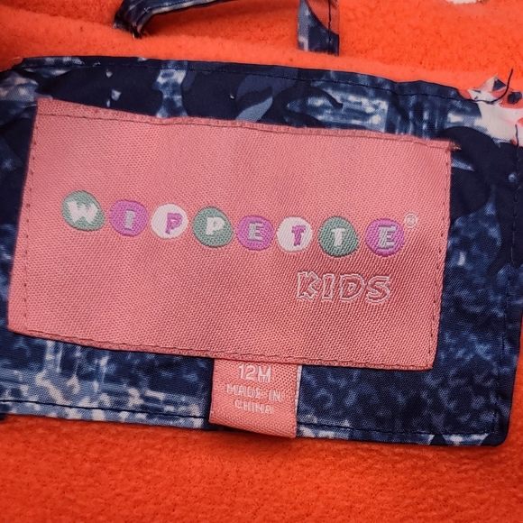 Wippete blue and pink jacket girls 12MONTHS - Picture 3 of 4